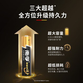 南孚(NANFU) LR03-2B 7號電池2粒 七號堿性 聚能環4代 適用耳溫槍/血糖儀/無線鼠標/遙控器/血壓計/掛鐘等